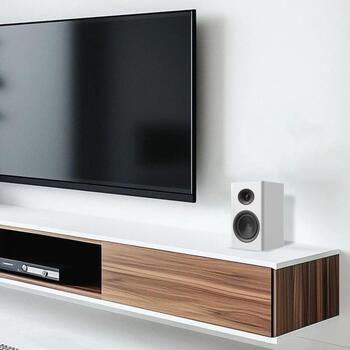Laudberg XS1W полочные колонки, 80 Вт, 4 дюйма низкочастотные, 1 дюйм высокочастотные, Bluetooth 5.3, 255 x 175 x 150 мм (Laudberg XS1W)