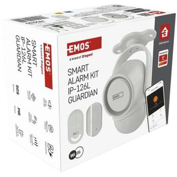 Emos сигнализация сигнал H5030, 6× датчиков дверей/окон, Wi-Fi, 110°, 8м, 125дБ, 5В DC USB, 2.4GHz (H5030)