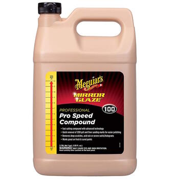Meguiar's M10001 Mirror Glaze Профессиональная быстро режущая полировочная паста – для удаления глубоких царапин 3,78 л (M10001)