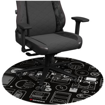 Genesis Aizsargājošs Grīdas Paklājs Tellur 300 Apaļais, 100cm, Poliesters, Antislip, Spēļu izmantošanai (NDG-2083)