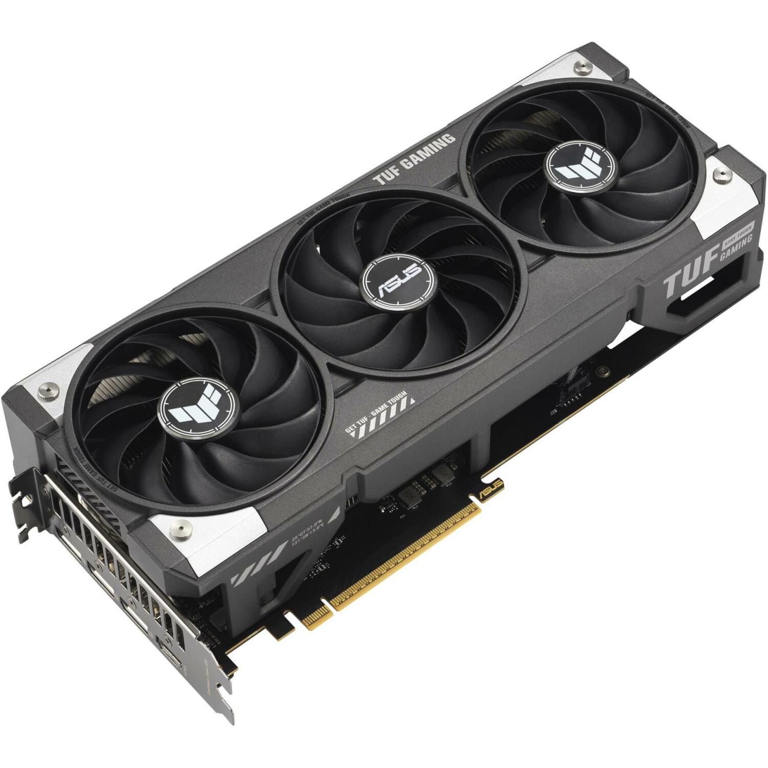 Asus Видеокарта TUF-RTX5060TI-O16G GAMING, 16 ГБ GDDR7, 7680 x 4320, PCIe 5.0, 3 вентилятора, Многоцветная подсветка (TUF-RTX5060TI-O16G GAMING)