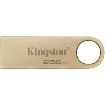 Kingston DataTraveler SE9 G3 DTSE9G3/256GB, 256 ГБ, 220 МБ/с, 100 МБ/с, USB Type-A, металлический корпус, золотой цвет (DTSE9G3/256GB)