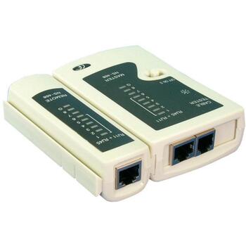 Logilink тестер кабеля WZ0010, RJ11, RJ12, RJ45, UTP, STP, светодиодный индикатор, выносной блок, батарея 9V (WZ0010)