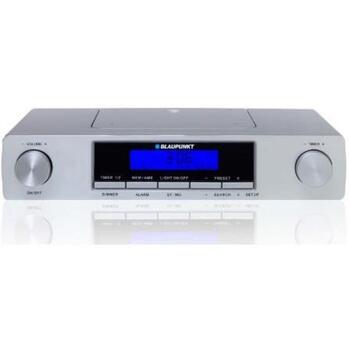 Blaupunkt Кухонное радио KR12SL, 2x0.8W, 20 станций, LCD, будильник, FM, таймер, серебристый цвет. (KR12SL)