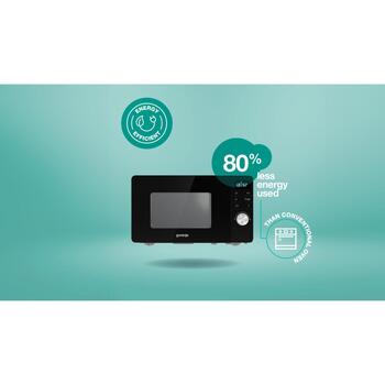 Gorenje Микроволновая печь MO20A3B, 20 Л, 800 Вт, Свободно стоящая, Электронное управление, Дисплей, Блокировка от детей (MO20A3B)