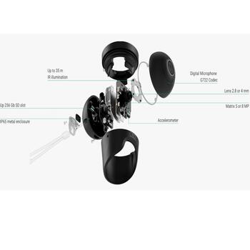 Hikvision TurretCam IP камера видеонаблюдения для улицы 8MP 4mm PoE ночное видение IP67 64929.197.WH1 белая (64929.197.WH1)