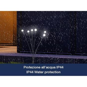 Beper Садовая лампа P207ILO104, 1.2 V, 6 ламп, IP44, Ni-MH 300 mAh, черный, пластик (P207ILO104)