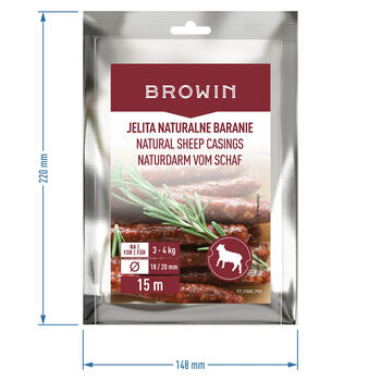 Browin Натуральные овечьи оболочки 18/20mm, 15m 310602, 1.2cm, 22cm, 14.8cm, 34.5g (310602)
