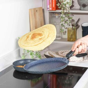Russell Hobbs Pankūku panna RH03409EU7, 25cm, alumīnijs, vēss rokturis, indukcijas saderība, nepiedegošs pārklājums (RH03409EU7)