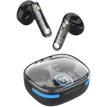 White Shark Bezvadu austiņas HYPERBEAT-B, 32Ω, 102dB, 13mm, 2-4h, >8m, Bluetooth 5.3, LiPo, 2 skaļruņi (HYPERBEAT-B)