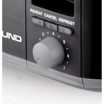 Lund Tosteris 67501, 1300-1500W, 220-240V, 50/60Hz, 4 šķēles, 7 līmeņi, atkausēšana, uzsildīšana, apturēšana, centrēšana (67501)