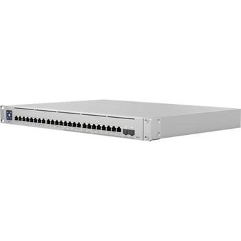 Ubiquiti Управляемый коммутатор 24 PoE USW-Enterprise-24-PoE, 12x10/100/1000 Mbps, 12x100/1000/2500 Mbps, 2xSFP+, 24xPoE+, 550W (USW-Enterprise-24-PoE)