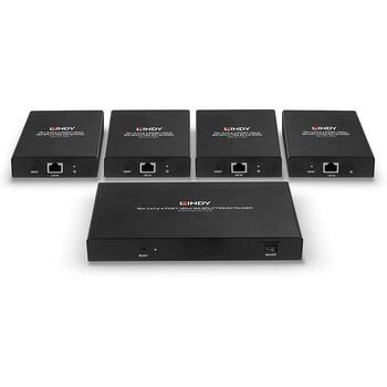 Lindy I/O EXTENDER HDMI 38262 70m, 4K@60Hz, 4 порта, HDR, PoC, 2 года гарантии (38262)