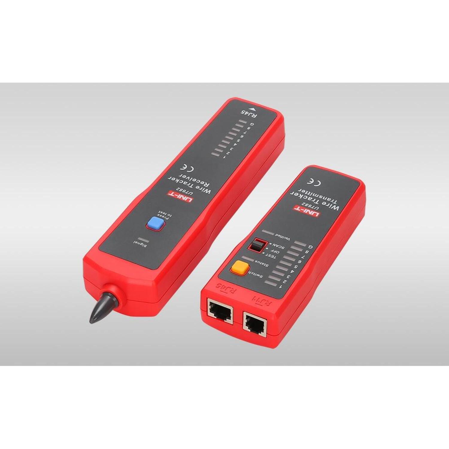 Uni-T UT682 локатор проводов, 3000м, 320м, 9V аккумулятор, 9 светодиодов, CE, UKCA, звуковой сигнал, компактный (UT682)