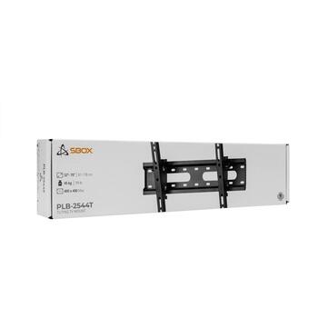 Sbox Кронштейн PLB-2544T-2, 32-70''/45kg/400x400, черный, сталь, наклонный, VESA 75x75-400x400, наклон +12° до -12° (PLB-2544T-2)