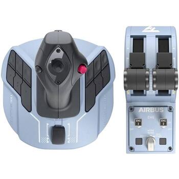 Thrustmaster Džoistiks TCA virsnieku komplekts Airbus Edition 2960842, 17 pogas, USB, vadu, H.E.A.R.T tehnoloģija (2960842)