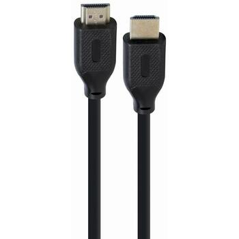 Gembird HDMI kabelis 1M CC-HDMI8K-1M, 8K UHD 60Hz, 48 Gbit/s, 1 m, Melns, Zelta kontakts (CC-HDMI8K-1M)