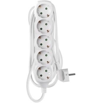 Emos Удлинитель P0523R, 3м, 5×2P+PE ГЕРМАНСКИЙ, ПВХ, 3680Вт, защита от детей (P0523R)