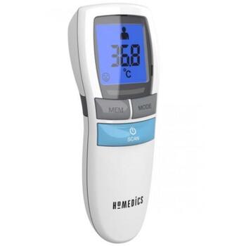 Homedics TE-200-EEU bezkontakta infrasarkanais termometrs, 0.5-3cm, 22-40°C, 0-100°C, 30 atmiņas, nakts režīms, LCD displejs (TE-200-EEU)