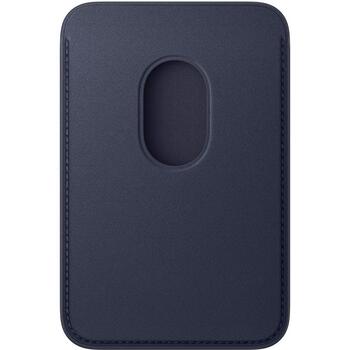Apple iPhone FineWoven maciņš MKV64ZM/A, tumši zils, FineWoven audums, MagSafe, Find My, 3 kartes, RFID (MKV64ZM/A)