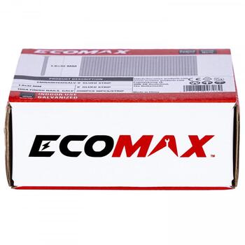 Ecomax apdares naglas EMNA001632GALV&EMX, 32x1,6 mm, 2500 gab., 16GA, elektrocinkotas, 0°, 50 gab./sloksnē (EMNA001632GALV&EMX)