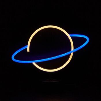 Manta Декоративная лампа SNL38BLT, 5W, 30см, 24.5см, 3xAA, USB, 5V, пластик, 2м кабель, LED, Планета (SNL38BLT)