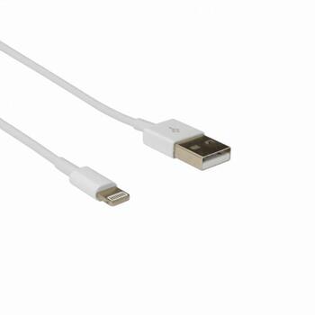 Sbox USB кабель IPH7/R, 1м, белый, USB A M, Lightning M, до 480 Mbit/s, плетеный кабель: Нет (IPH7/R)