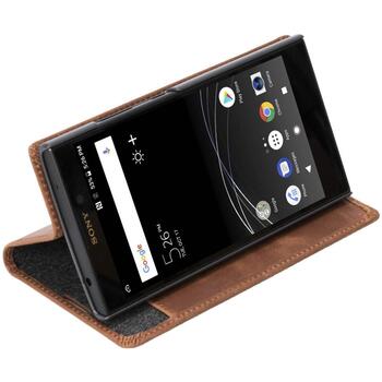Krusell Sunne 2 Card Foliowallet 61238, 14см (5.5), кожа, кошелек, 2 карманов для карт, подставка, совместим с Sony Xperia L2 (61238)