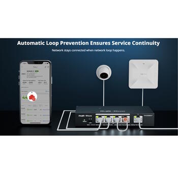 Ruijie умный облачно-управляемый коммутатор Gigabit PoE+ RG-ES228GS-P, 24x PoE+ 30Вт, 370Вт, 56Гбит/с, 4кВ, 2x SFP, 1U (RG-ES228GS-P)