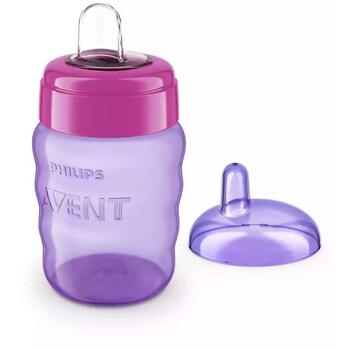 Philips Avent Easy Sip поильник SCF553/03, 260мл, 9м+, силиконовый носик, розовый (SCF553/03)