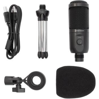 White Shark Mikrofons TAUS, 14mm, kardioīds, 20Hz-20kHz, -13.5dB, 93.5dB, 192kHz/24bit, USB A-B 1.5m (TAUS)