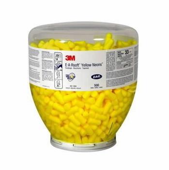 3M беруши E-A-RSoft PD-01-002 PPD01002, 36dB, 500 пар, неоново-желтые, пенополиуретан (PPD01002)