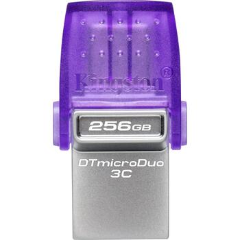 Kingston DataTraveler USB флешка DTDUO3CG3/256GB, 256 GB, USB Type-C/Type-A, скорость чтения 200 MB/s (DTDUO3CG3/256GB)
