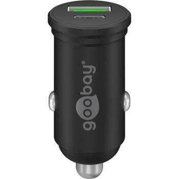 Goobay automašīnas strāvas adapteris, 61739, 45 W, 5/9/12/15/20 V, 2x USB, Power Delivery, Qualcomm Quick Charge (61739)