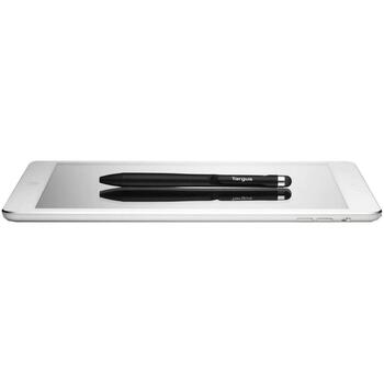 Targus 2-in-1 pildspalvas irbulis AMM163AMGL, melns, 13 cm, 10 g, pretmikrobu aizsardzība, universāls, planšetdatoriem (AMM163AMGL)