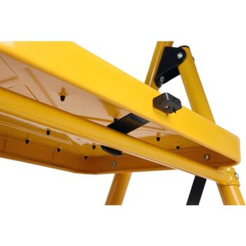 Vorel Двухступенчатая лестница 17730, 150кг, 2 ступени, 36x26мм, 90x47.5x49см, 99см, сталь, противоскользящие накладки (17730)