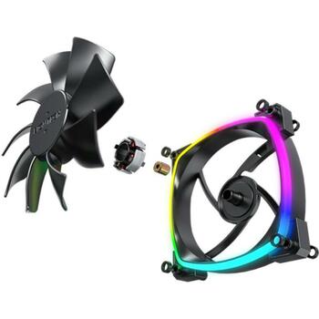 Montech Datora korpuss ventilators AX120 PWM BLACK 3 IN 1, 120mm, 720-1760RPM, 27dB, 3x4PIN, RGB apgaismojums (AX120 PWM BLACK 3 IN 1)