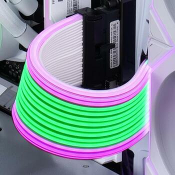 Lian Li Strimer bezvadu GPU G89.PW8-1W.00, 2x8-PIN, 8 gaismas vadītāji, 116 LED, L-Wireless Sync, RGB pagarinātāji (G89.PW8-1W.00)
