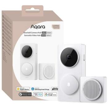 Aqara видеодомофон CH-C09D-W, 2K видео, 1 USB-C, 1 слот для MicroSD, Bluetooth/Wi-Fi/ZigBee, белый (CH-C09D-W)