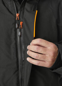 Helly Hansen Ziemas jaka Kensington 71345_991-L, 20000 mm, 15000 g/m²/24h, melna, L, atstarojoša, noņemama kapuce (71345_991-L)