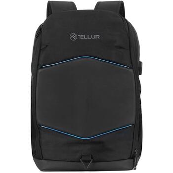 Tellur Рюкзак TLL611282, 15,6 дюйма, USB порт, LED лента, черный (TLL611282)