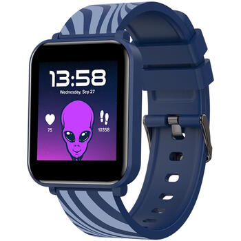Детские умные часы с Bluetooth, воспроизведением музыки и синим корпусом Joyce KW-43 Dual BT Music Синие CANYON (CNE-KW43BL)