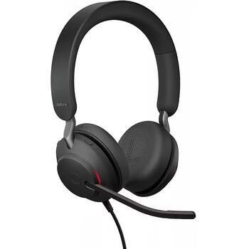 Jabra гарнитура Evolve2 40 SE 24189-999-799, USB-C, USB-A, проводная, стерео, 20-20000 Гц, 117 дБ, 3 микрофона, MS Teams (24189-999-799)