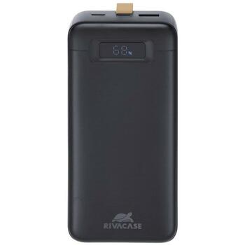 Rivacase Power Bank akumulators VA1083, 30000mAh, Li-Poly, 65W PD3.0, 1xUSB Type-A, 2xUSB Type-C, LCD displejs, ātrā uzlāde (VA1083)