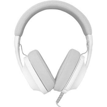 White Shark Провода игровые наушники PARROT WHITE/GREY, 165 г, 40 мм, 121 дБ, 30 Ω, 1.8 м, 2.0, 3.5 мм, Выдвижной микрофон (PARROT WHITE/GREY)