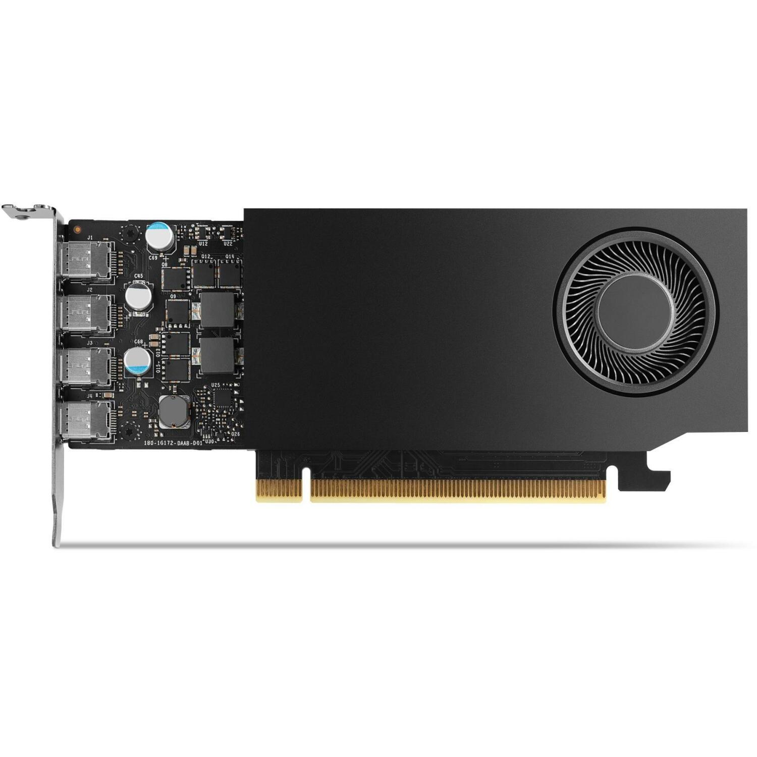 PNY Video karte VCNRTXA400-SB NVIDIA RTX A400 4 GB, GDDR6, 64 bit, 5120 x 2880, PCIe x8 4.0, Aktīvā dzesēšana, 1 ventilators (VCNRTXA400-SB)