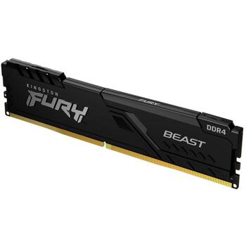 Kingston Модуль памяти KF436C18BB/32, 32 ГБ, DDR4, 3600 МГц, 1.35 В, Dual rank, ODT, SPD, черная PCB, низкопрофильный радиатор (KF436C18BB/32)