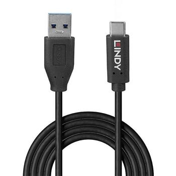 Lindy кабель USB 3.2 Type A к C 36972 1.5m, 10Gbps, GRS, 1x USB 3.2 Type A Male, 1x USB 3.2 Type C Male (36972)