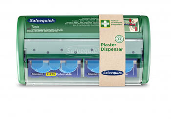 Cederroth Plāksteru dozators Salvequick X-ray 510003295, 2x30 plāksteri ar rentgenu/ metāla detektoru, 72x19mm, 72x25mm (510003295)