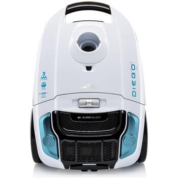 ETA пылесос ETA552190000 Diego, 800 W, 3 L, белый/синий, с мешком, HEPA фильтр, телескопическая труба (ETA552190000)